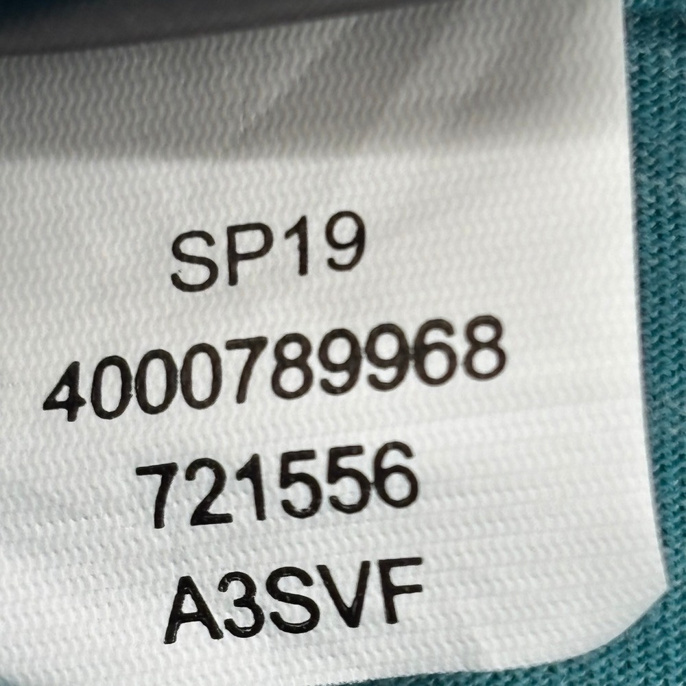 The North Face Womens Teal Space Dye Split V-Neck Tank Top Size L Curved Hem - Picture 11 of 12